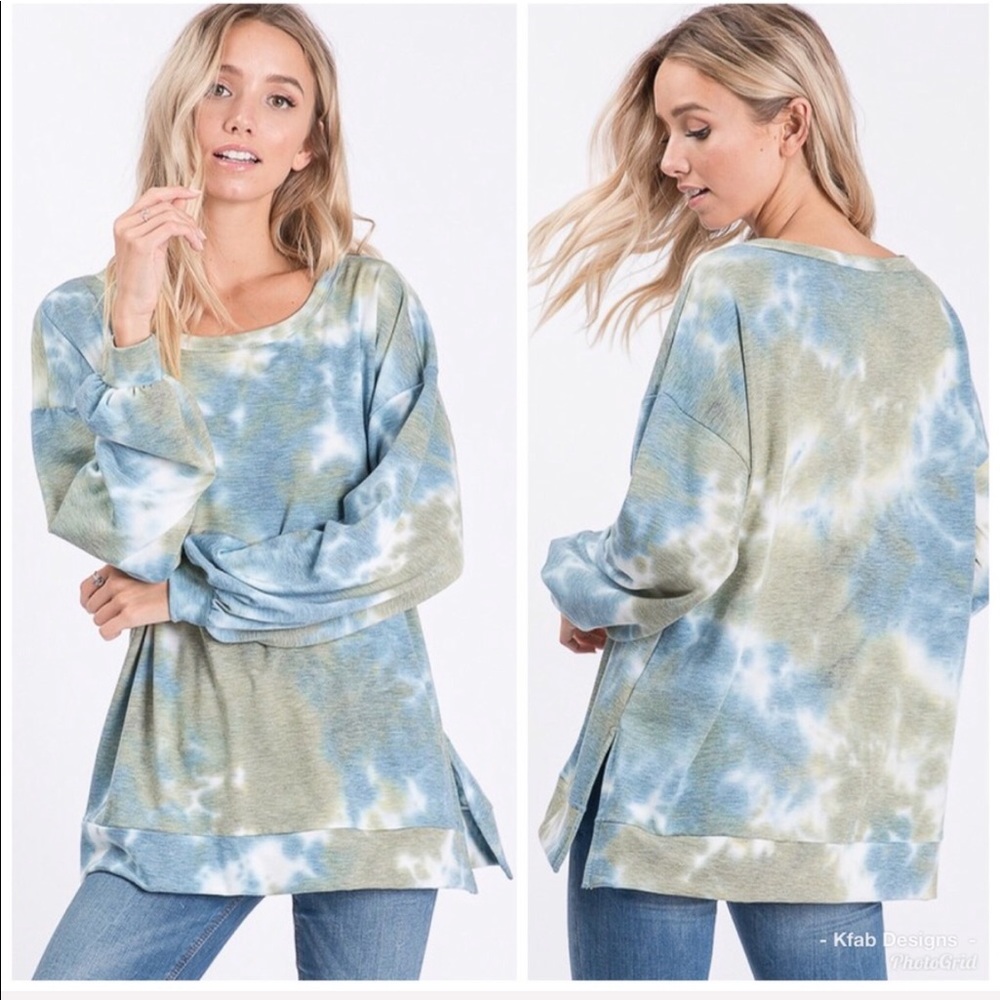 LAST 1! 💕Super Soft Tie Dye Oversized Sweatshirt - Picture 3 of 4